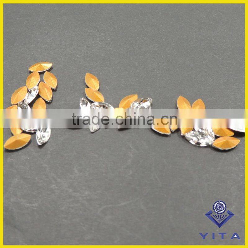 Fashion China factory AAA quality rectangla, square drop, oval ,horse eye shape point back crystal fancy rhine stone for dress