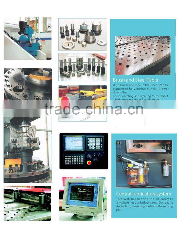 Hydraulic CNC Turret Punch machine for sale 1250x2500