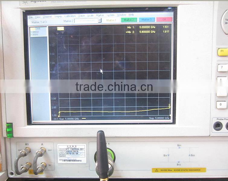 Mini 2dbi 5.0G/5.8G antenna with right angle SMA male