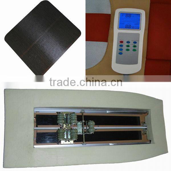 China Cheap AC 220V Auto Vibrating Electric Magnetic Therapeutic Far Infrared Jade Rolling Thermal Massage Bed for CE Approved