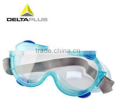Clear Polycarbonate Goggles 4 ventilator Woven Elastic Strap