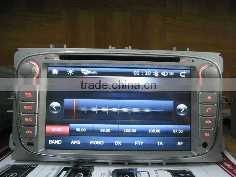7" Win CE 6.0 car dvd player for ford focus Bluetooth GPS 3g Stereo FM Steering wheel control touch screen DH7009