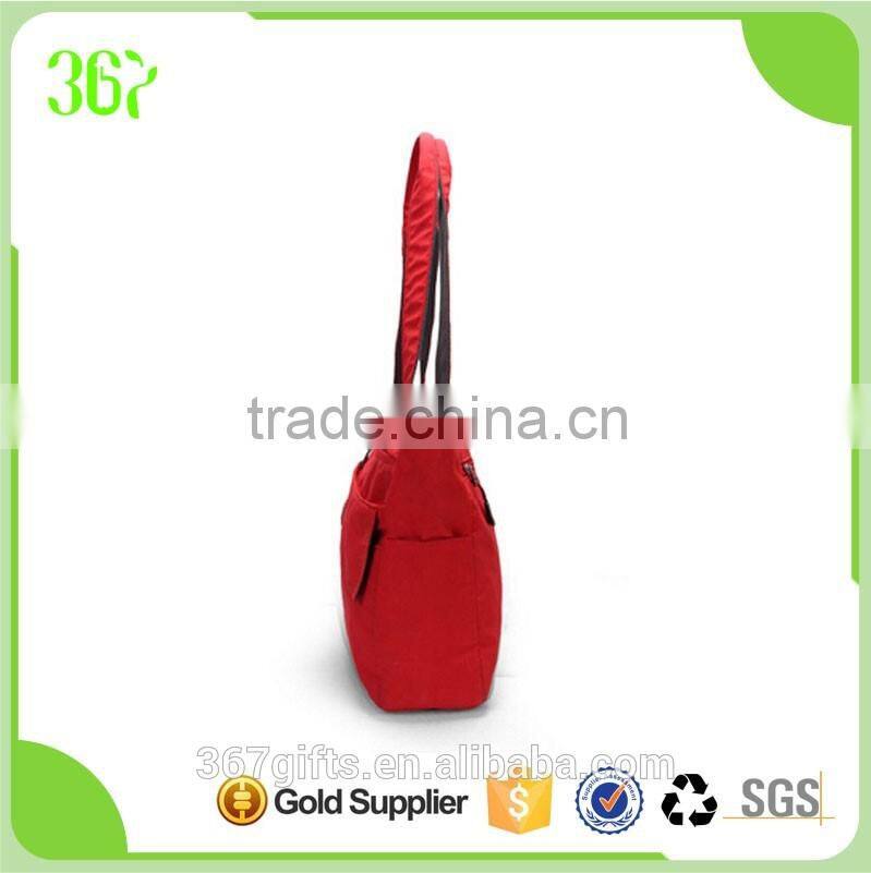 Promotional High Quality Nylon Messenger Handbag with Zipper Pocket