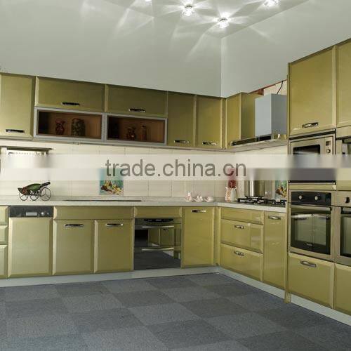kitchen cabinet & material facotry (high gloss uv mdf & acrylic mdf)/Commercial Stainless Steel Kitchen Cabinet