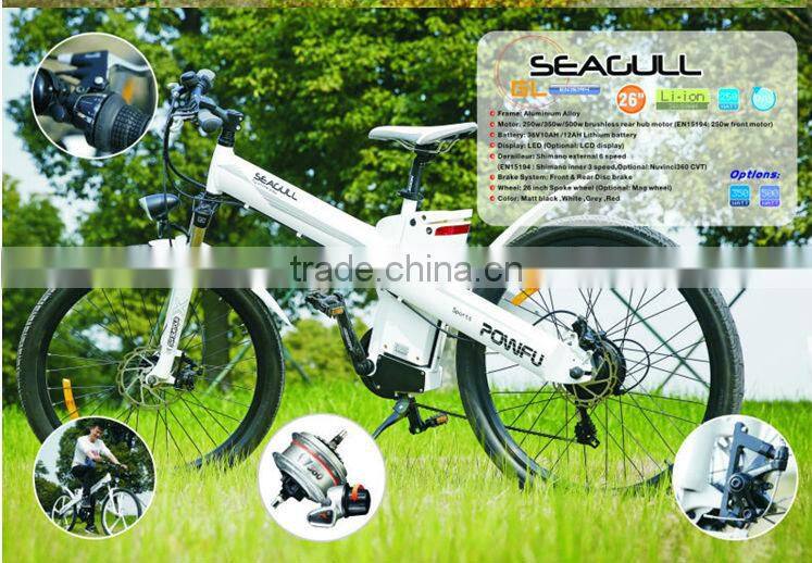 36v Samsung battery low price mountain 500w easy rider electric bike