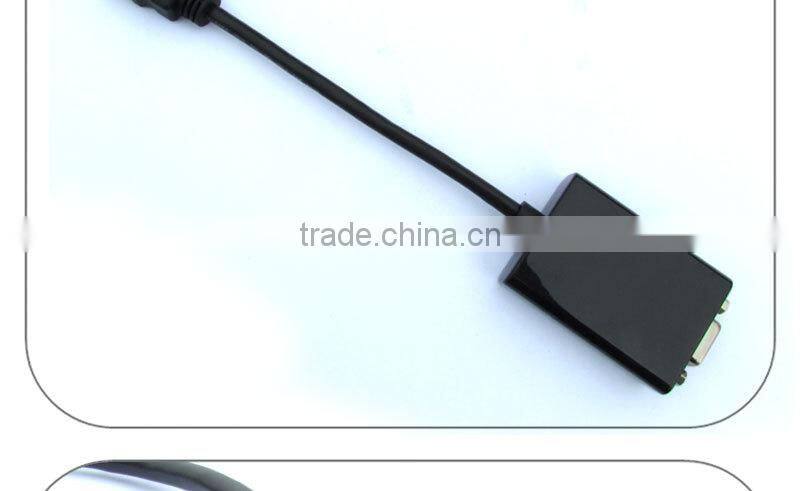 HDMI Male to VGA HD-15 15 Pin Male Adapter Cable Cord for DVD HDTV