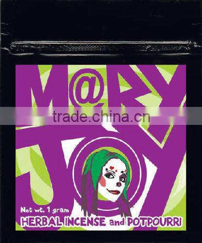 herbal incense potpourri bag spice smoke for wholesale/ 2.5g geeked up herbal incense bags for packaging