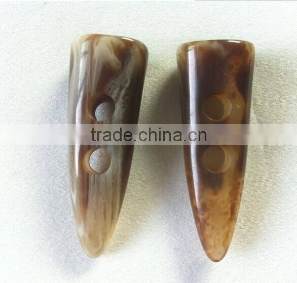 Coat Plastic Horn Toggle Button