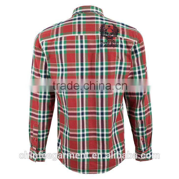 Fashion New Cotton Plaid Shirts Mens Checked Shirts