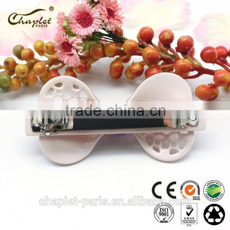 high quality rhinestone bowknot hair barrette girls' hair clip