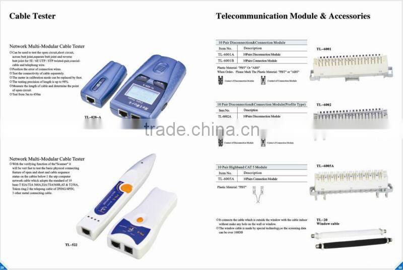 Network multi-modular cable tester