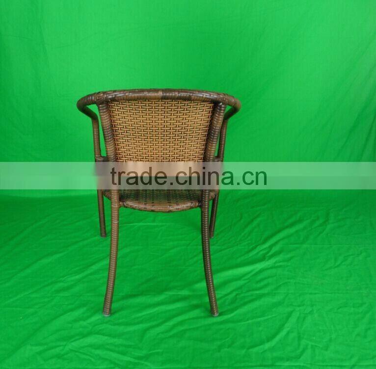 outdoor furniture elegant leisure aluminum rattan wicker coffee garden chair YC021R