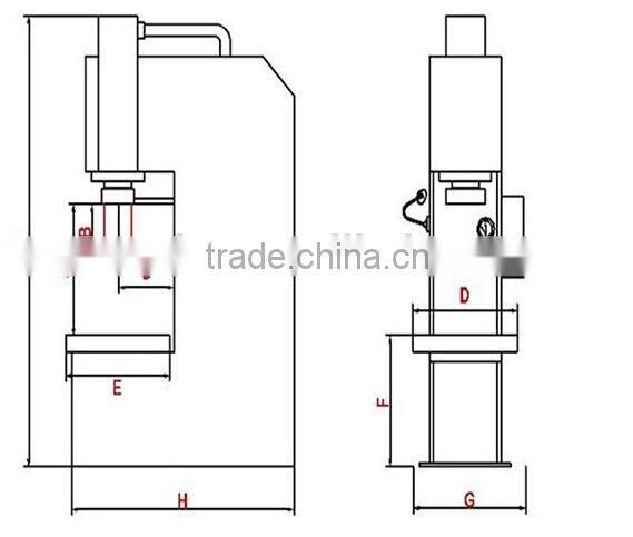 2014 hydraulic c frame presses
