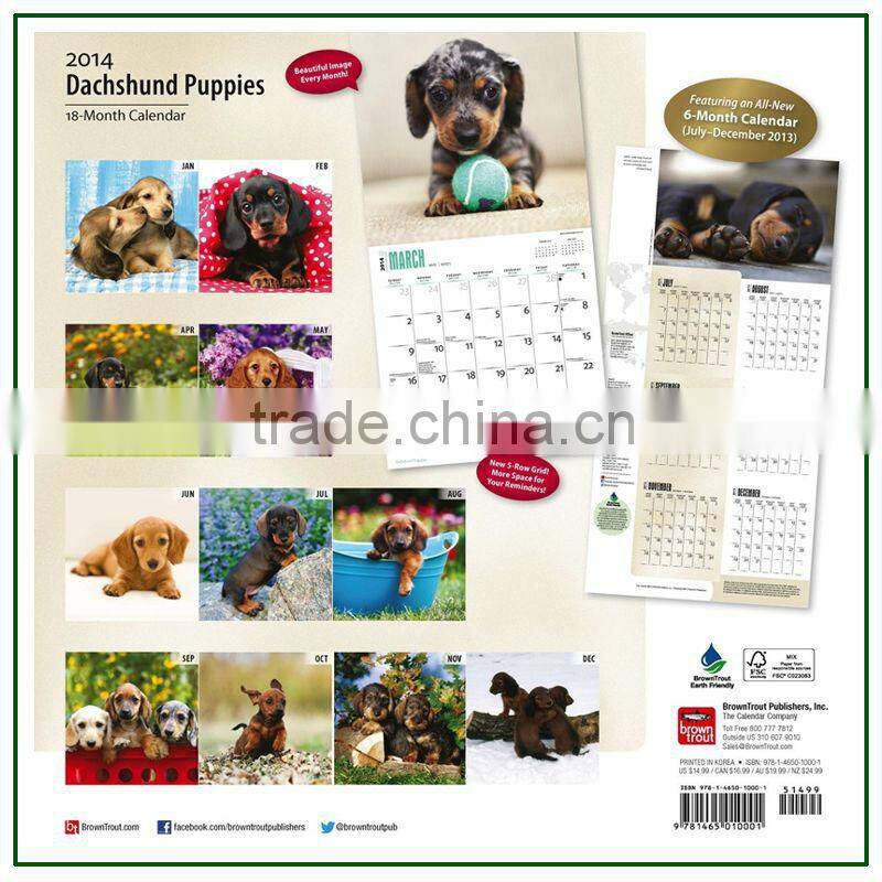 2014 Flora And Fauna spiral Desk Calendar Designs