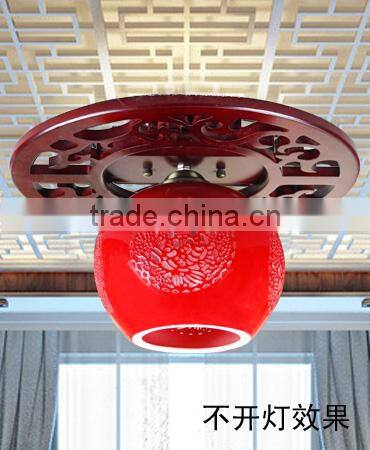 Modern Ceiling lighting Antique ceiling down light Fixture Design Porcelain Wooden Jingdezhen Dining Room Hotel ceiling lights