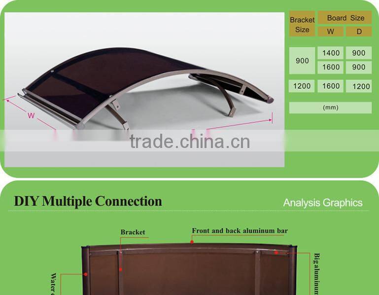 DIY economic aluminum french style window awnings door canopy