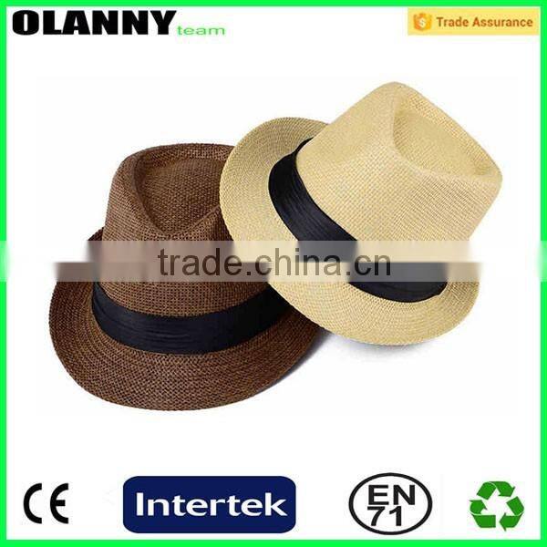 plain promotional factory price paper straw hat