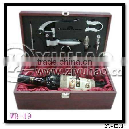 Promotional Wine Tool Set With Wooden Box