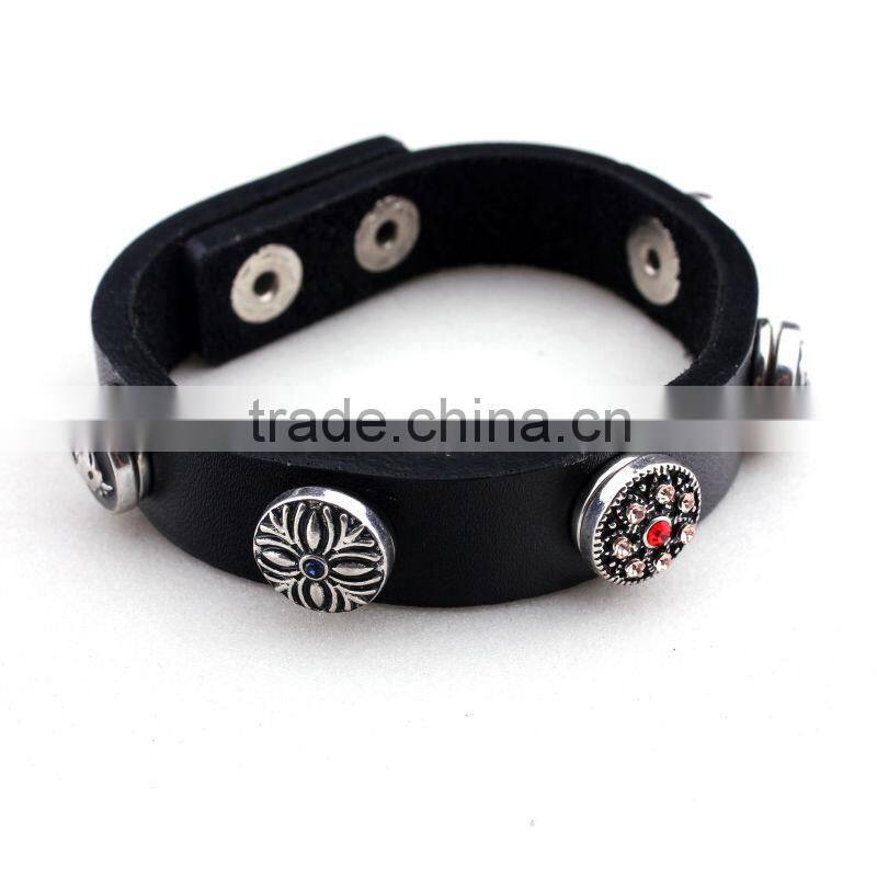 2013 New Products,Leather Button Bracelet,Smart Bracelet,Alibaba China