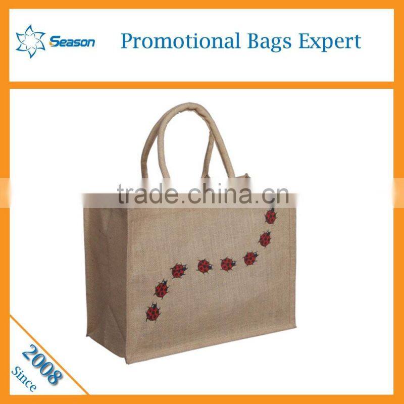 Cheap jute bag jute shopping bag wholesale jute shopping bag