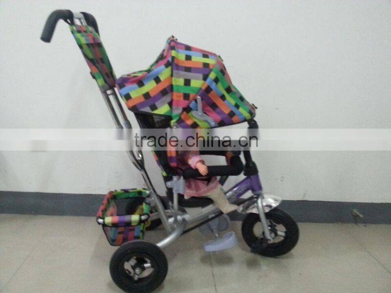 Lowest price kids tricycle/aluminum fram baby stroller/baby push bike