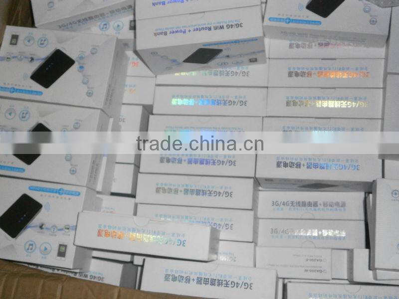 3G router with wifi media player and power bank 5200mA