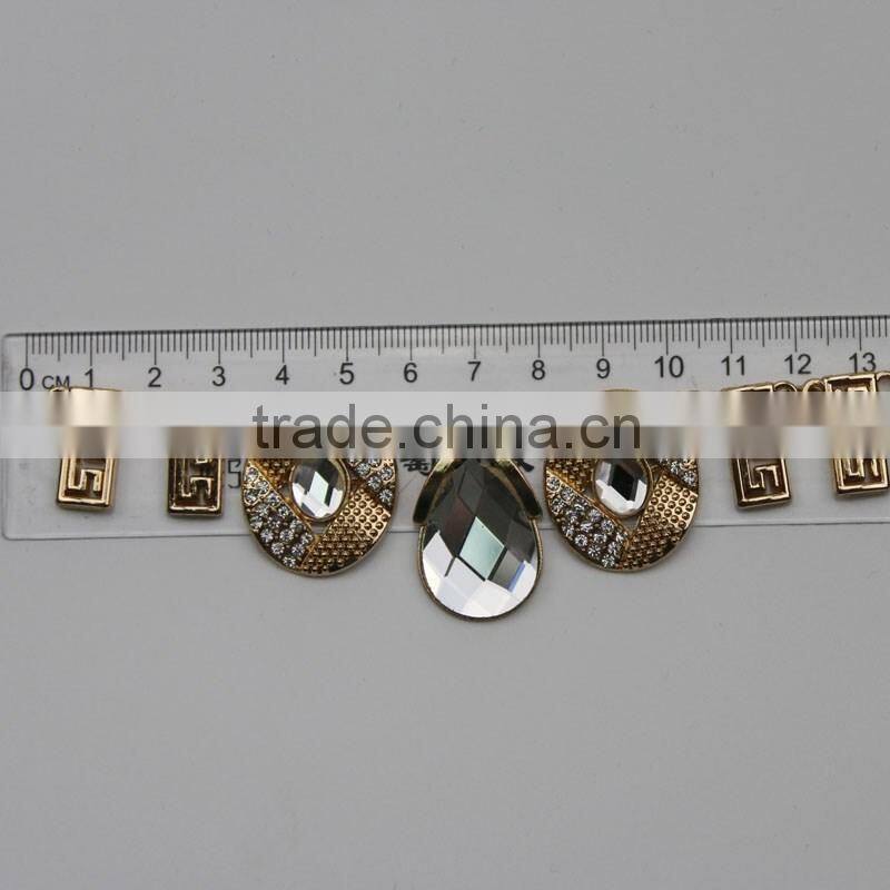 metal alloy chain with moveable clips for flat shoes ornament&moveable clips for flat dress
