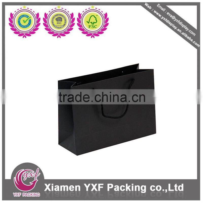 Black cardboard handmade bag