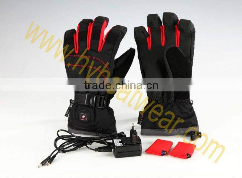 Custom Leather Working Glove,Ski Snowboard Heated Glove, electric heated glove