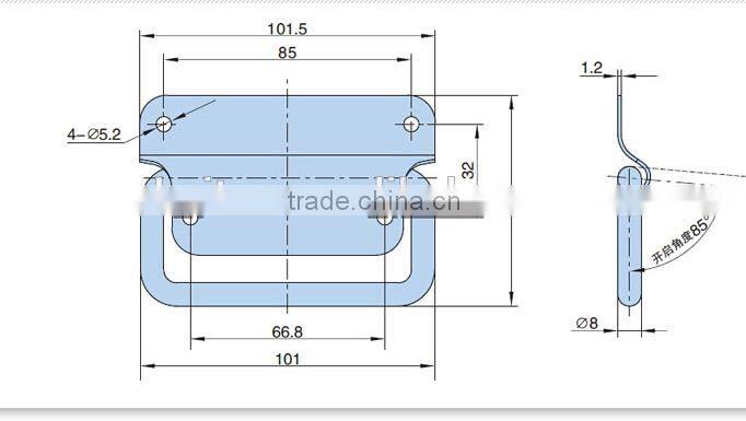Spring loaded handles PL035