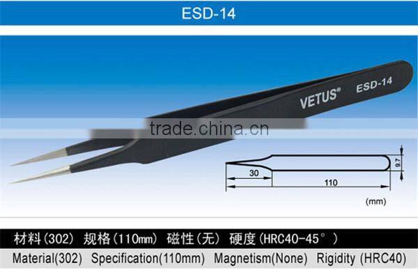 High Temperature Conductive vetus tweeze for factory use