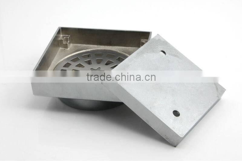 Bathroom tile insert chromed brass floor drain for Australia