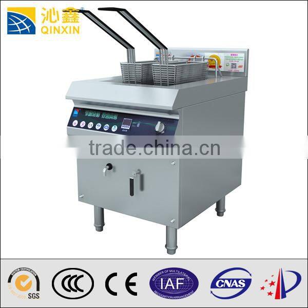 Stainless Steel hotel commercial stainless steel easy clean deep fryer,commercia electric deep fryer commercial 380v