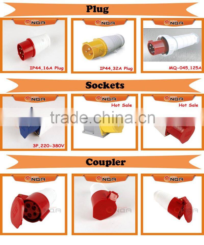 MQ-023 Male Electrical Industrial Blue Plug&Socket 2P+E 32 amp 3p 440v