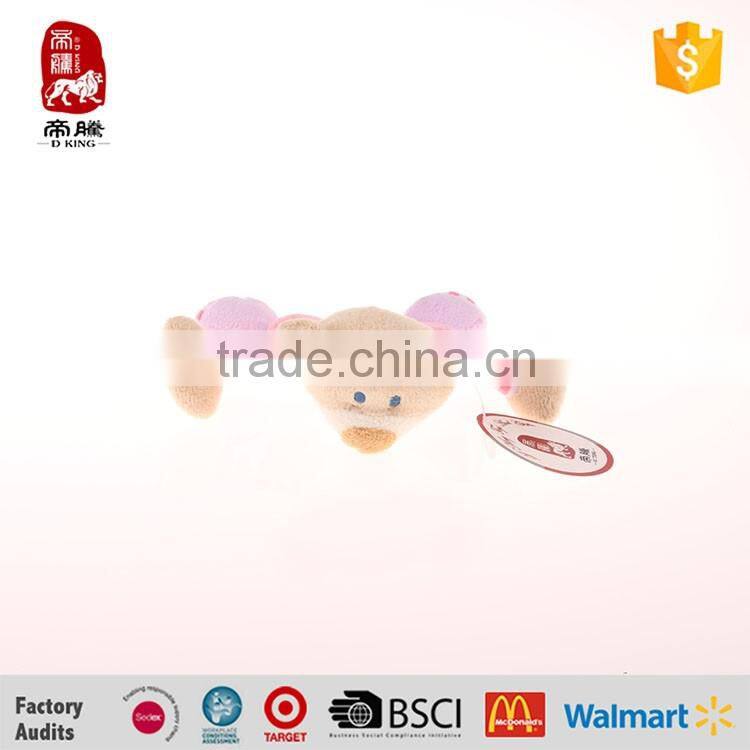 lovely bear baby plush toys handbell manufacture