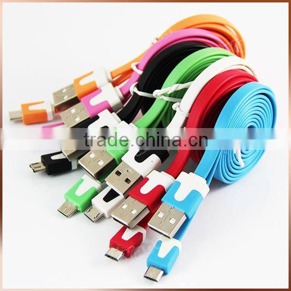Colorful 8 Pin Lightn Noodle Cable For Iphone Cell Phone Accessory