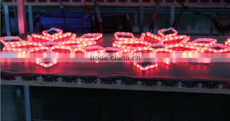 Ledcolourlight DMX RGB LED Christmas tree hanging snow strip lights
