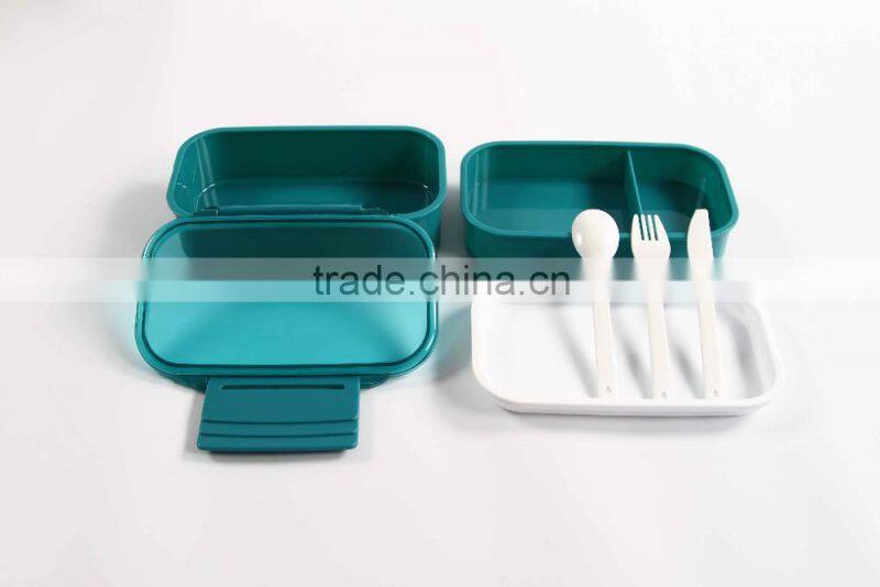 Elegant bento box 2 layer plastic lunch box