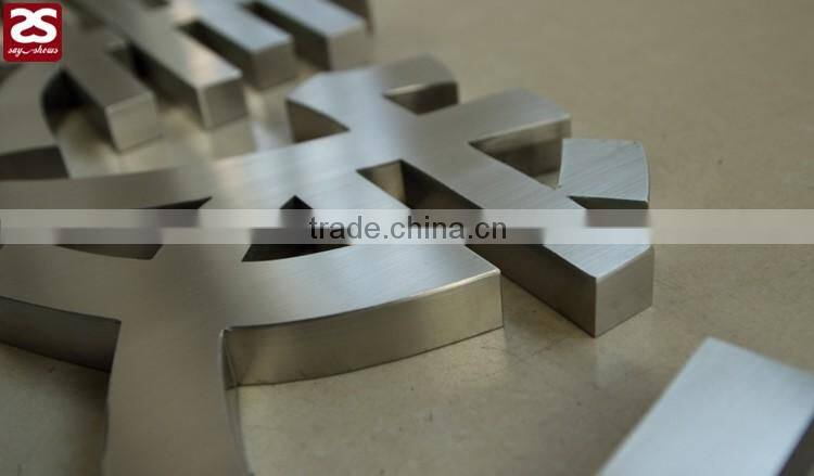 led signage waterproof 3d stainless steel letter sign