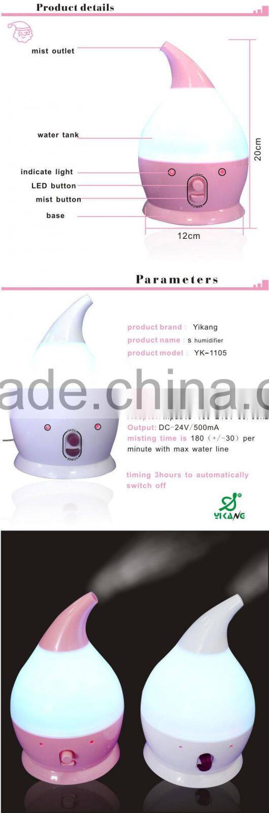 Mini Portable Tabletop Ultrasonic Cool Mist Diffuser and air humidifier