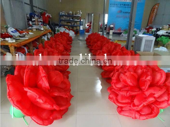 Inflatable Red Rose Flower for Romantic Wedding
