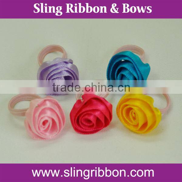 Small Ribbon Bow With Elastic Loop For Perfume Bottle