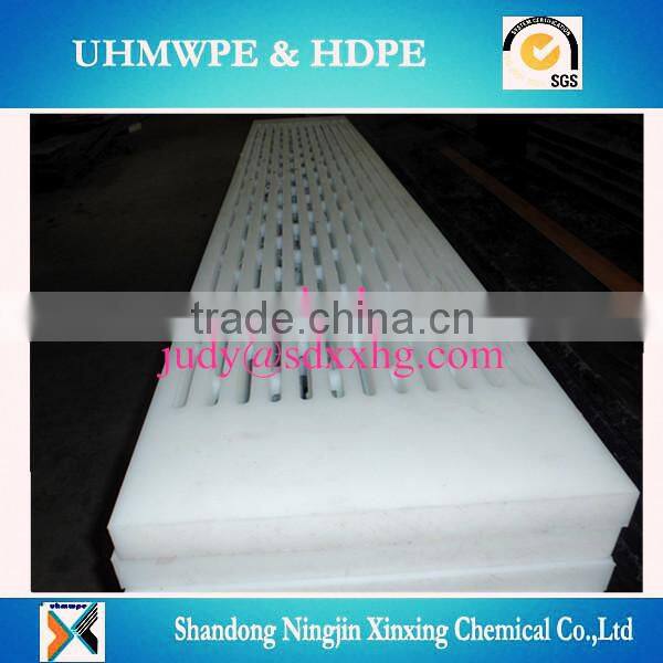 Supplier of machined PEUHMW/PE1000 Dewatering Elements/suction box cover