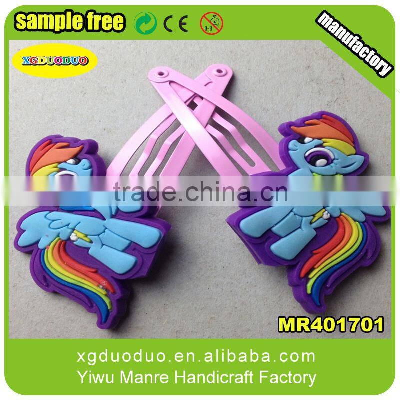 Customized hair clips for girls, popular yellow flower shaped hair clips