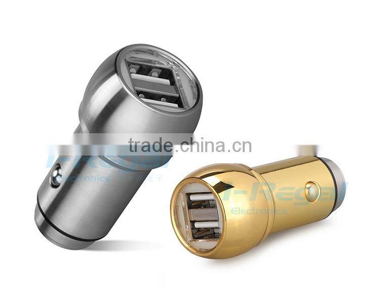 Multifunctional IRG-UW08 usb car charger 5v2.1a for cellphones