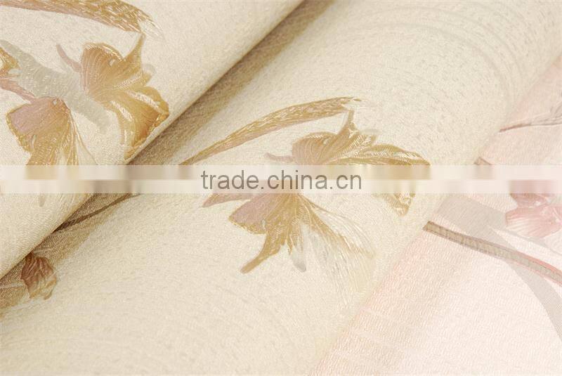 Best quality deep embossed vinyl wallpaper for luxury house decoration