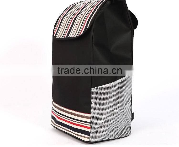 six wheels foldable shopping trolley bag