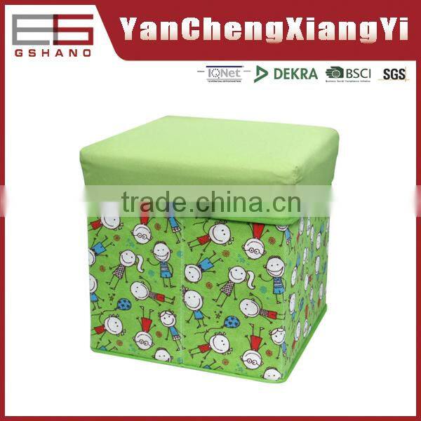 2015 the new arrival shape foldable storage stool or toy storage box
