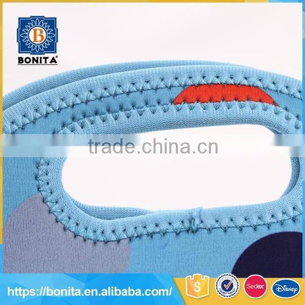 High quality handle blue neoprene outdoor lunch cooler bag