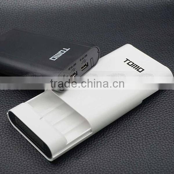 HOT! TOMO V8-4 Intelligent Portable Display Power Bank Box 18650 Battery Charger 5V2A Powerbank Case Tomos For all smart phone